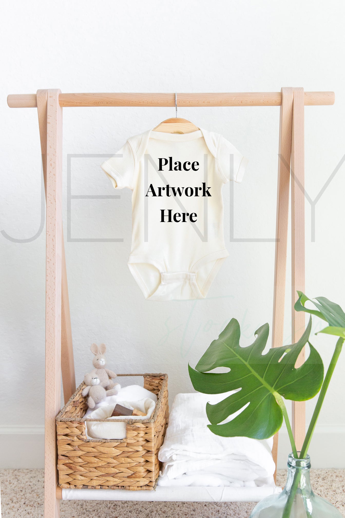 Natural Bodysuit Mockup Rabbit Skins #4400 JPG #2