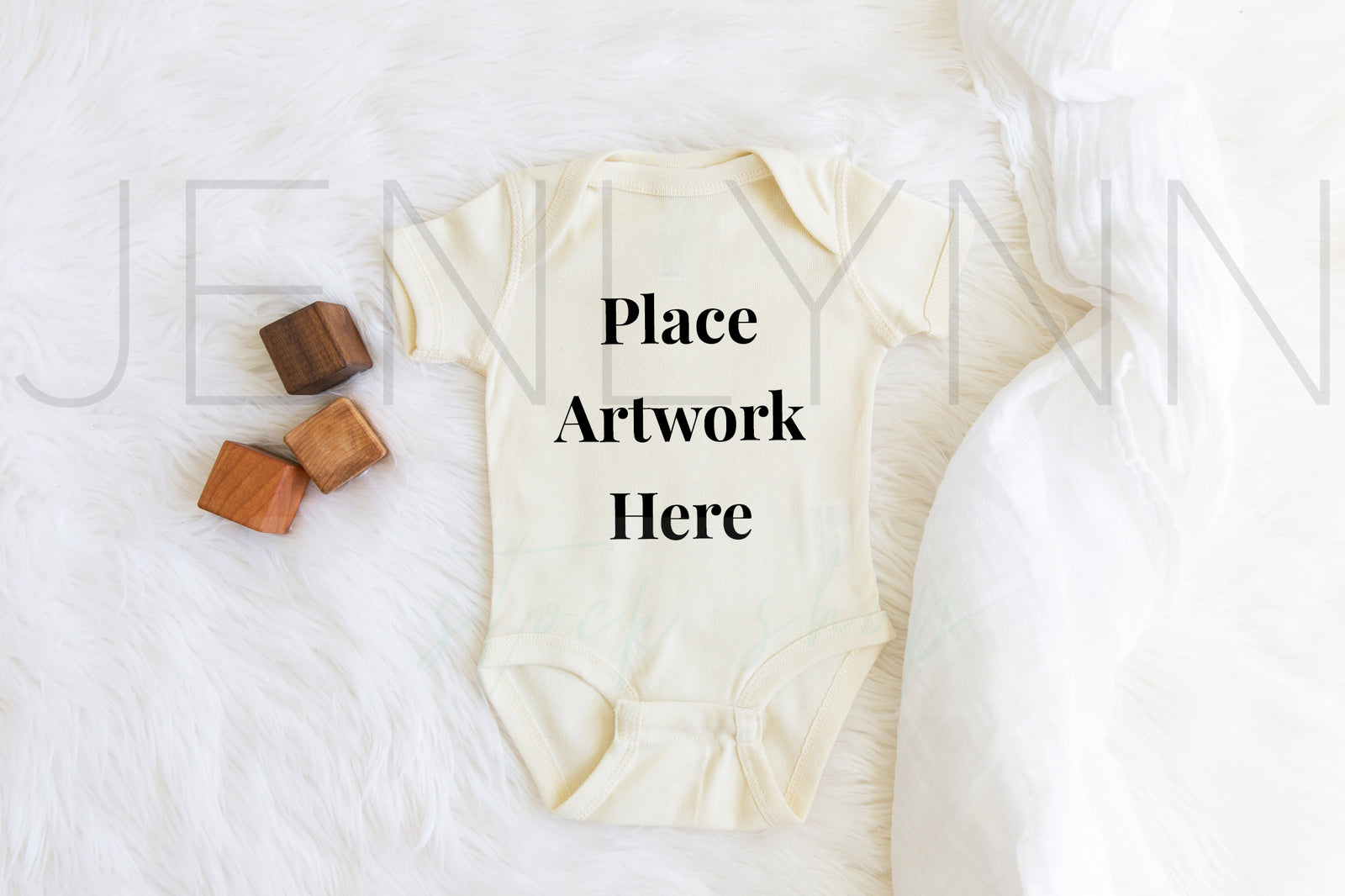 Natural Bodysuit Mockup Rabbit Skins #4400 JPG #5