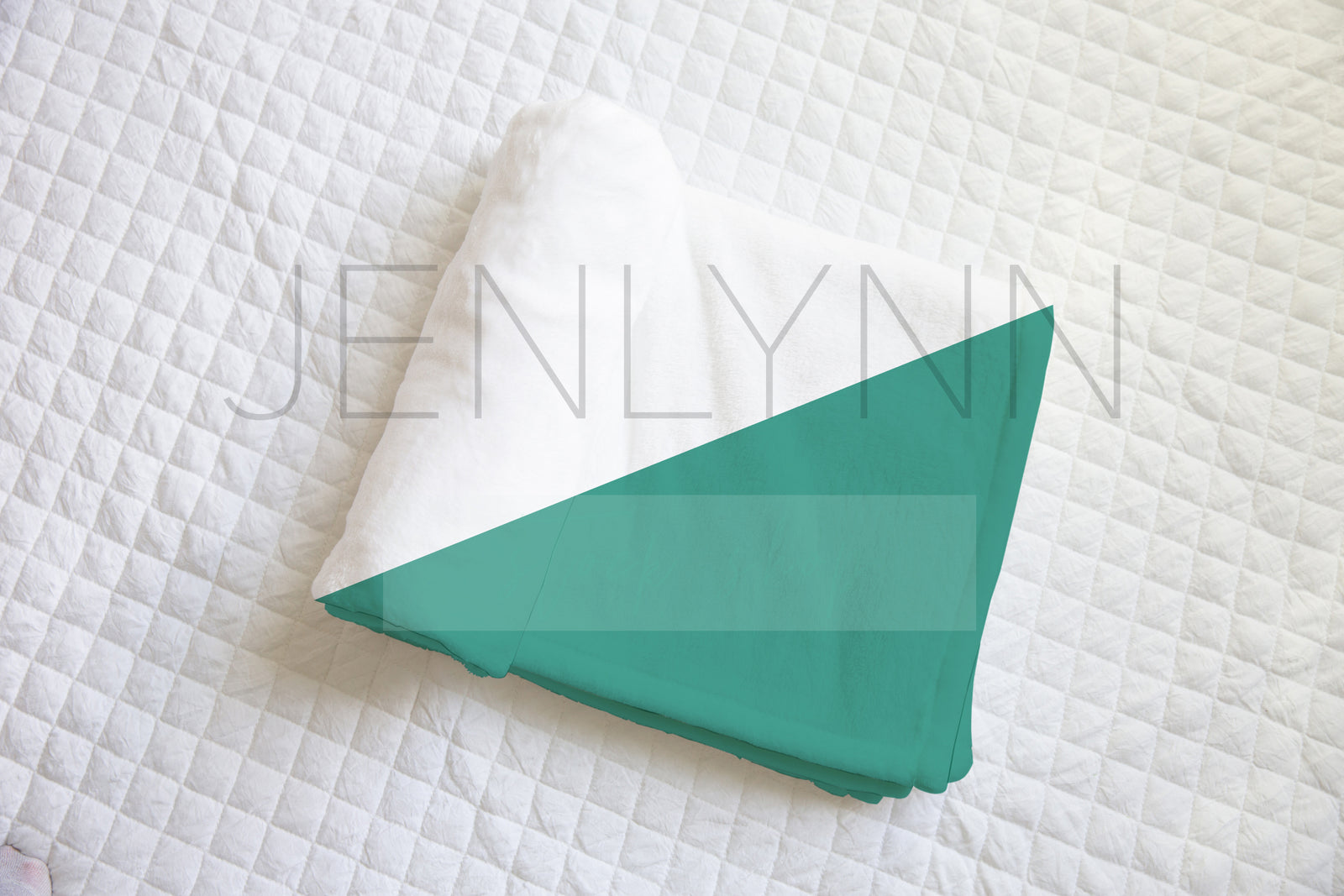 Rolled Minky Baby Blanket Mockup #2