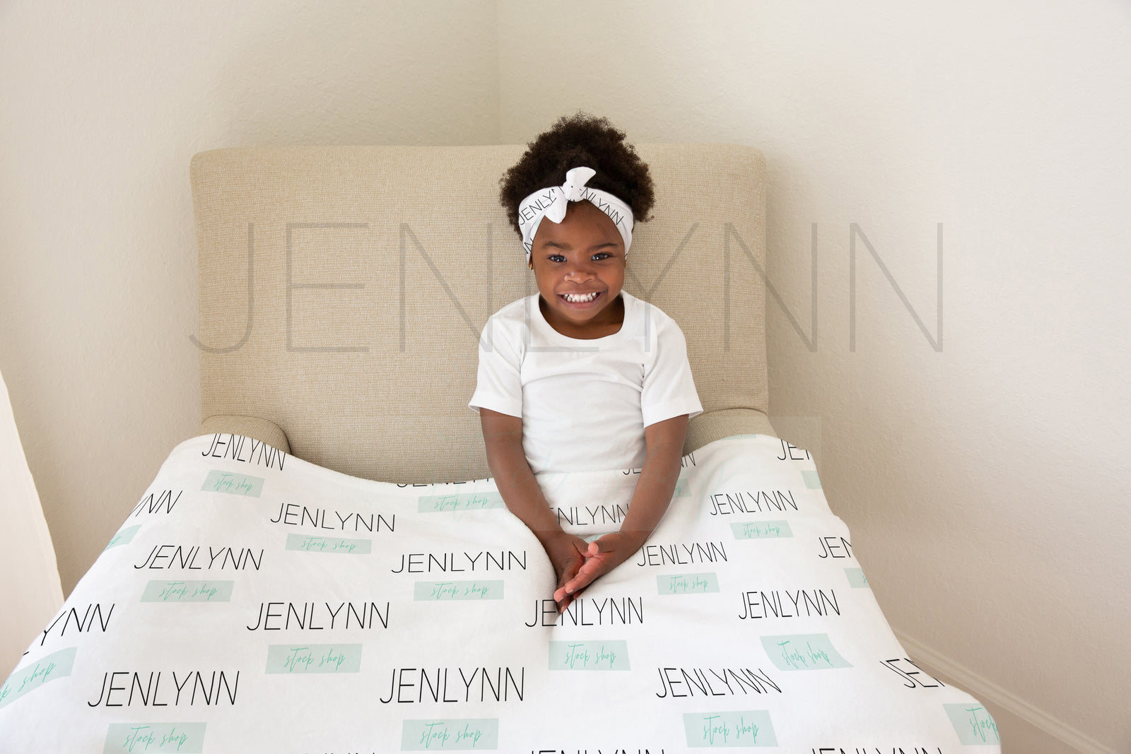 Custom Blanket + Headband Mockup #RM03