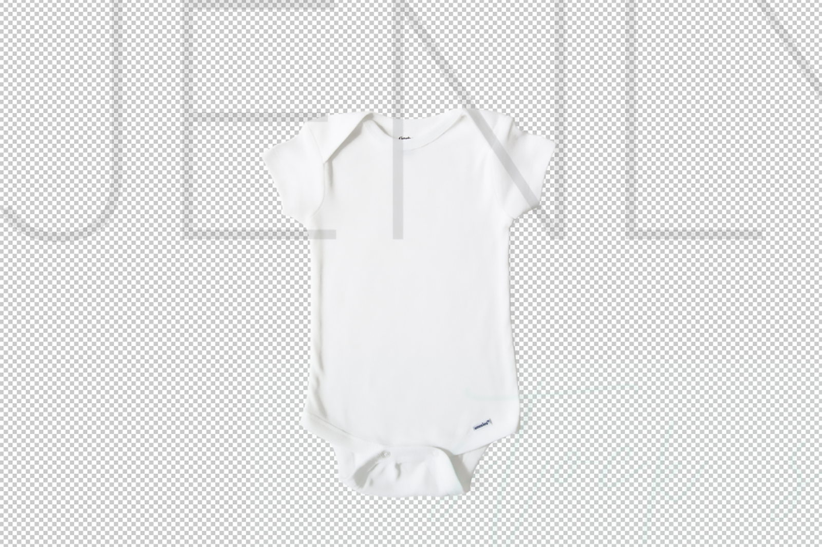 White Baby bodysuit Mockup PLAIN #16  PSD