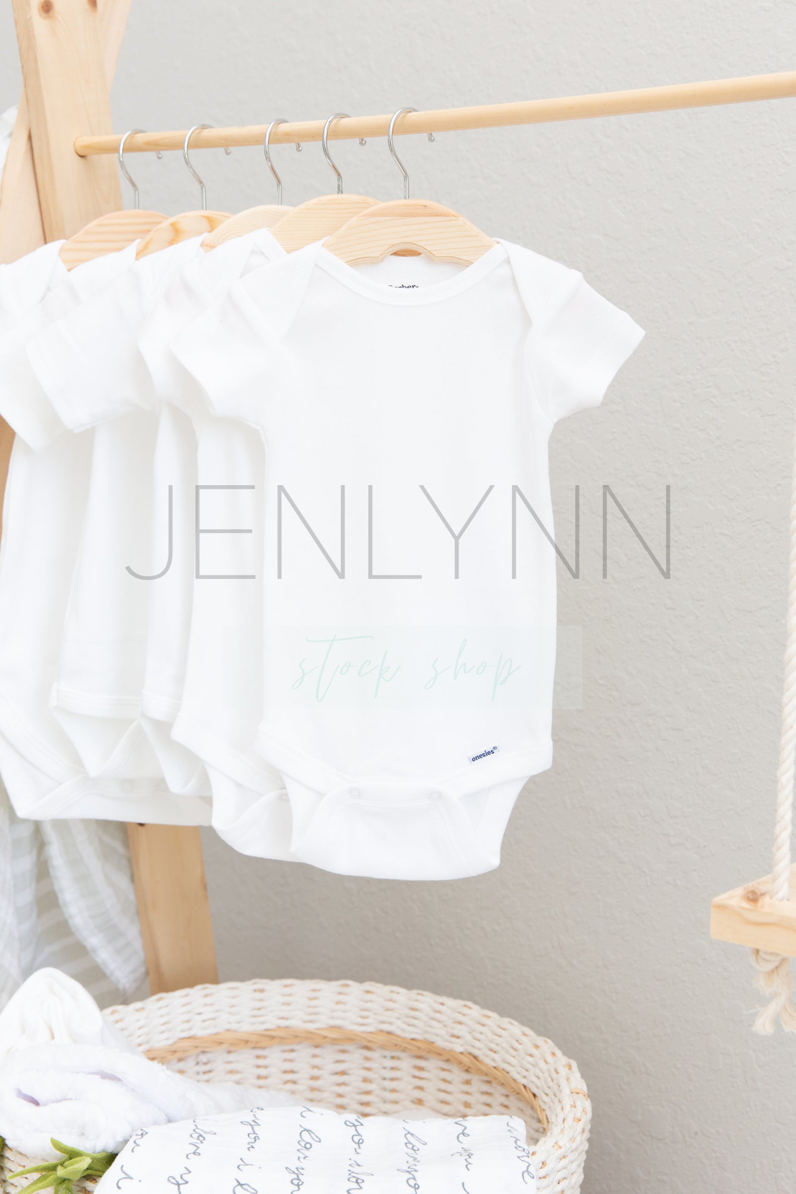 Simple White Hanging Onesie Mockup #7 JPG