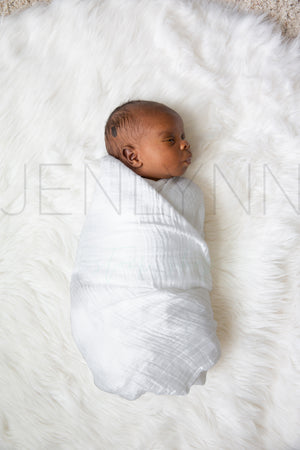 Boy Baby Blanket Muslin Swaddle #BE02