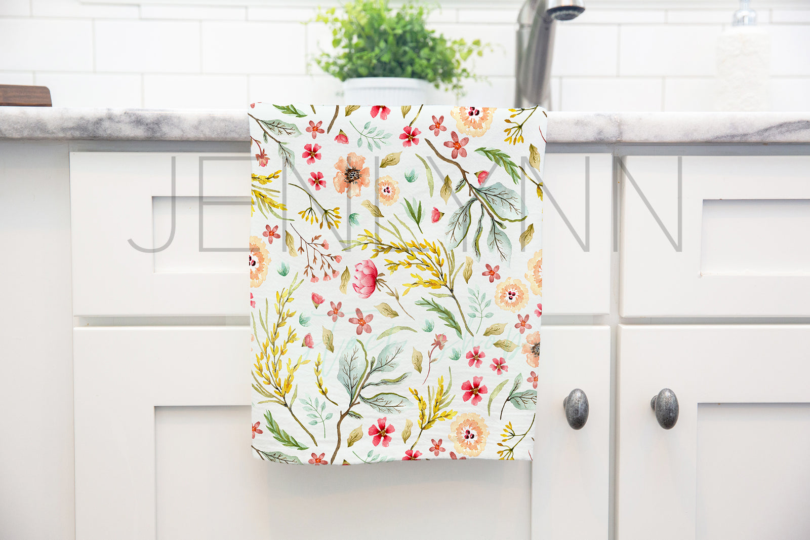 One White Kitchen Towel Mockup #4 PSD