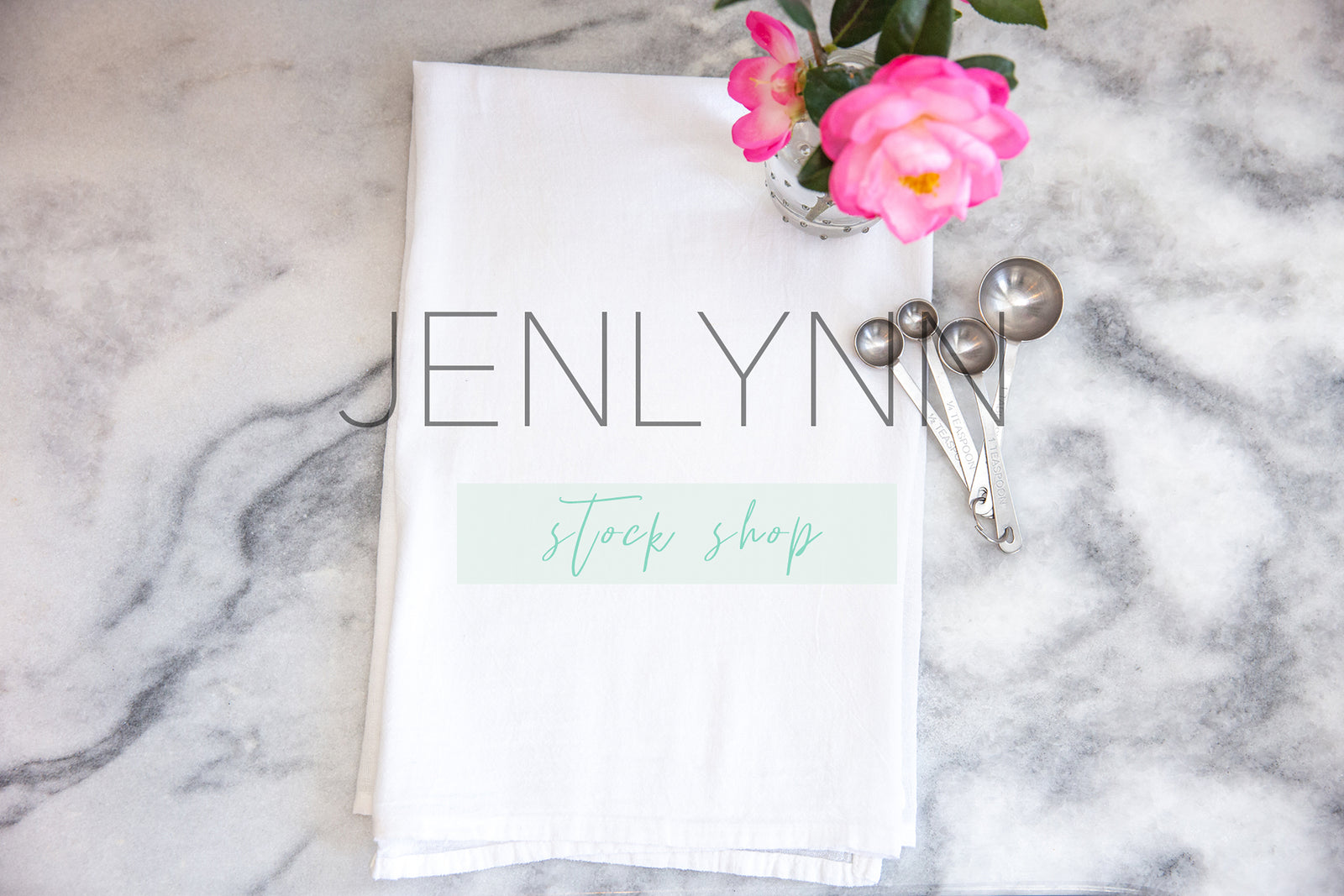 White Kitchen Towel Flatlay #8 JPG