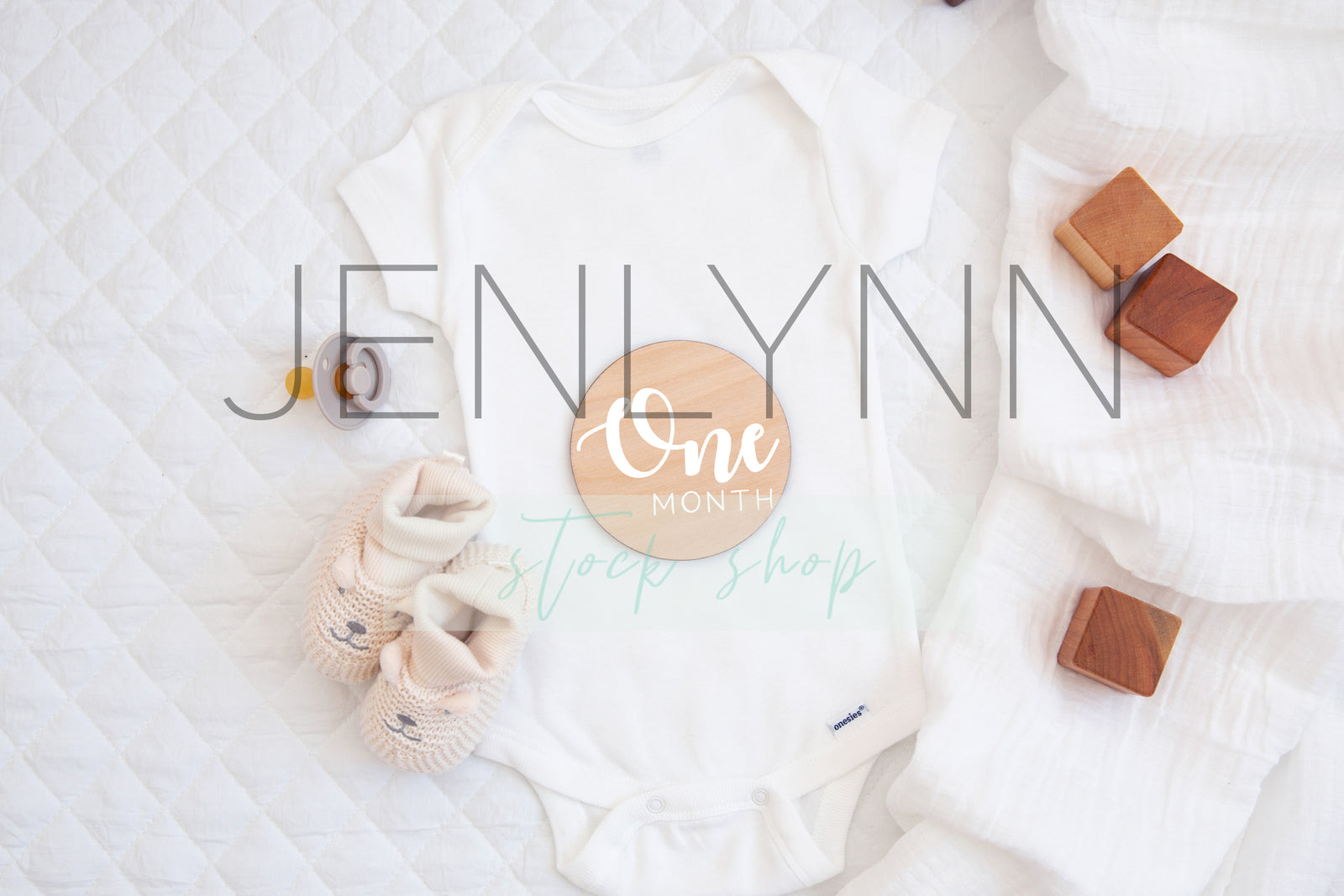 Gender Neutral Round Wooden Disc Stats sign #6 PSD