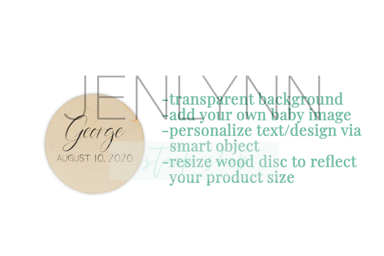 Editable Round Wooden Disc Stats sign Transparent Background PSD