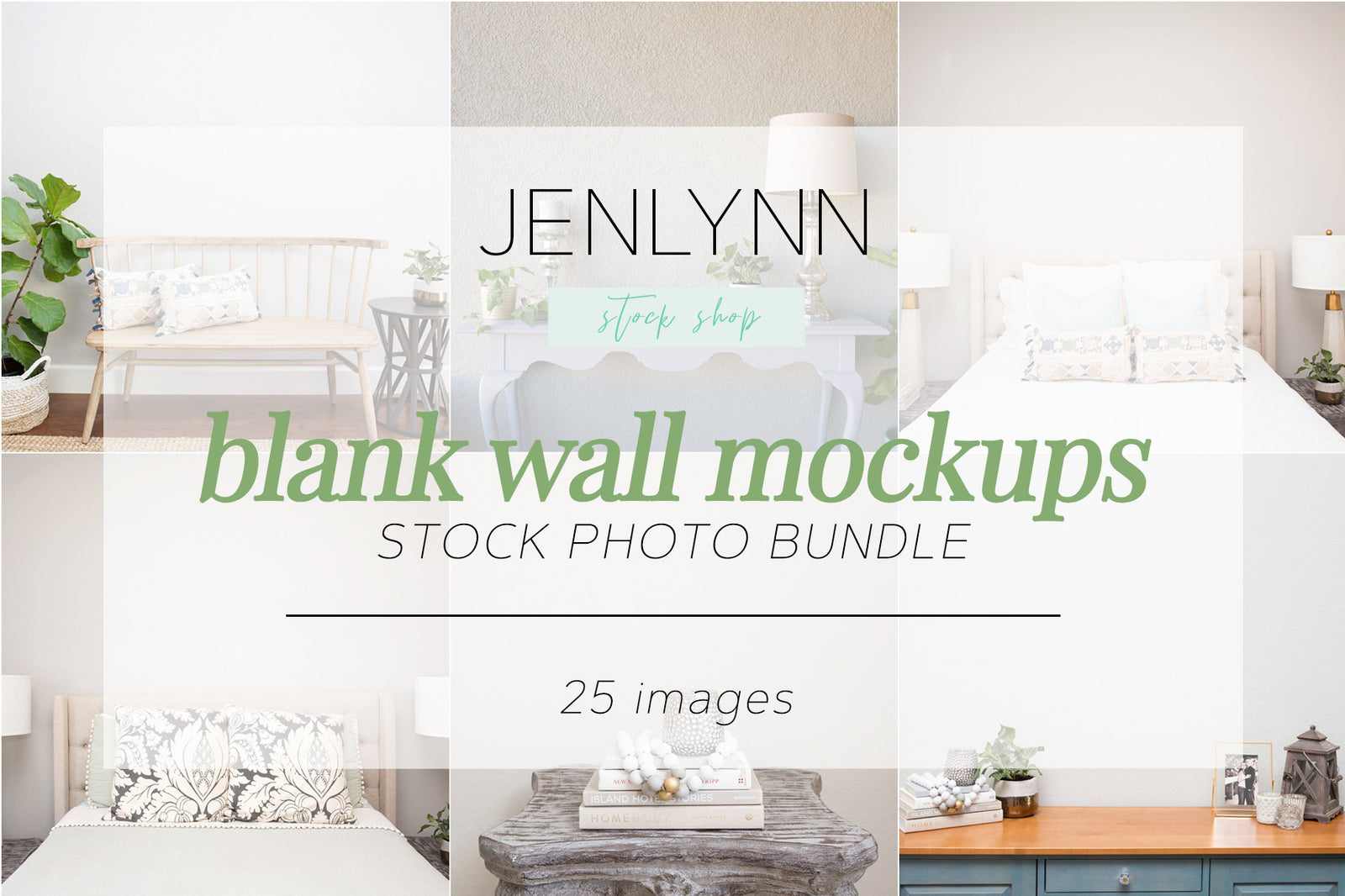 Blank Wall Mockups Bundle JPG
