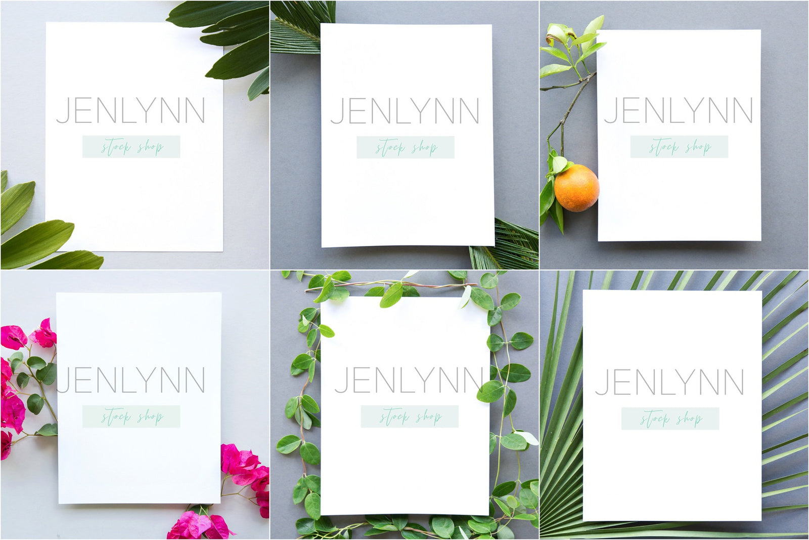 Botanical Poster Mockup Bundle JPG