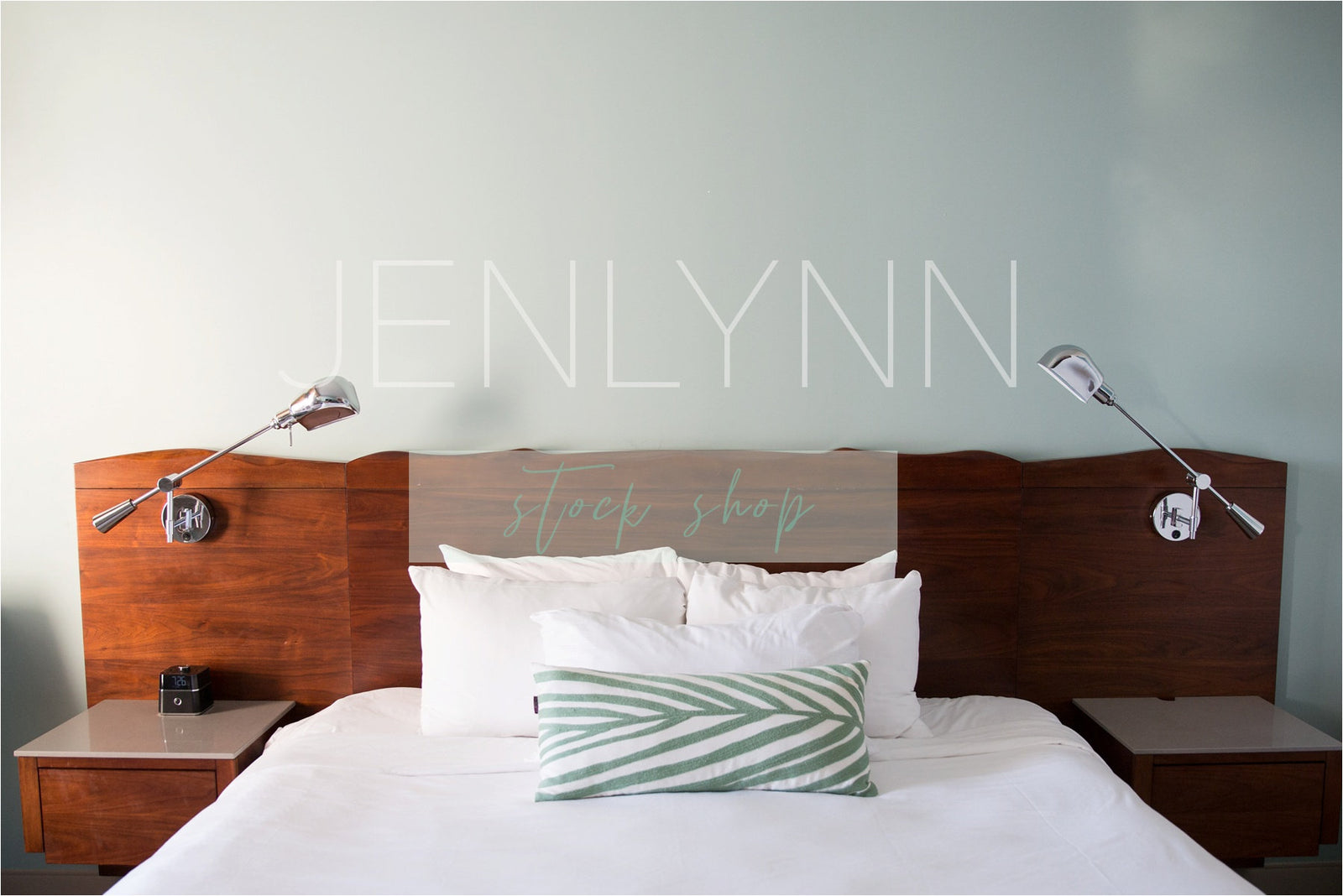 Modern Bedroom Blank Wall #2