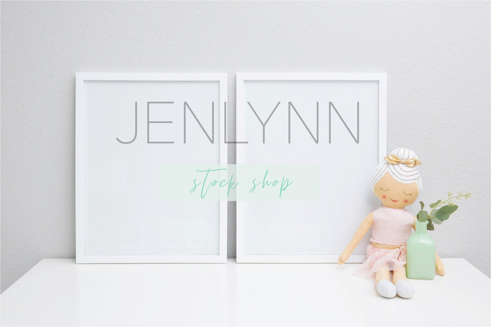 White Frame Print Mockup #25