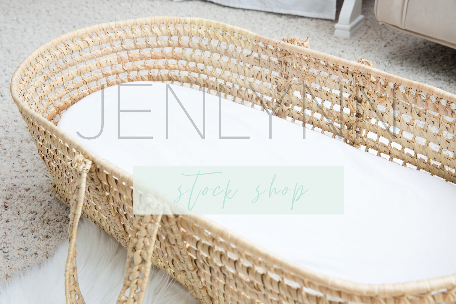 Moses Basket Sheet Mockup #2