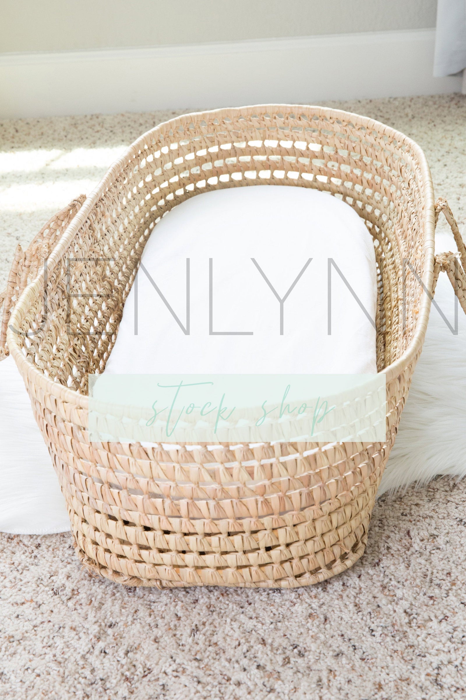 Moses Basket Sheet Mockup #5