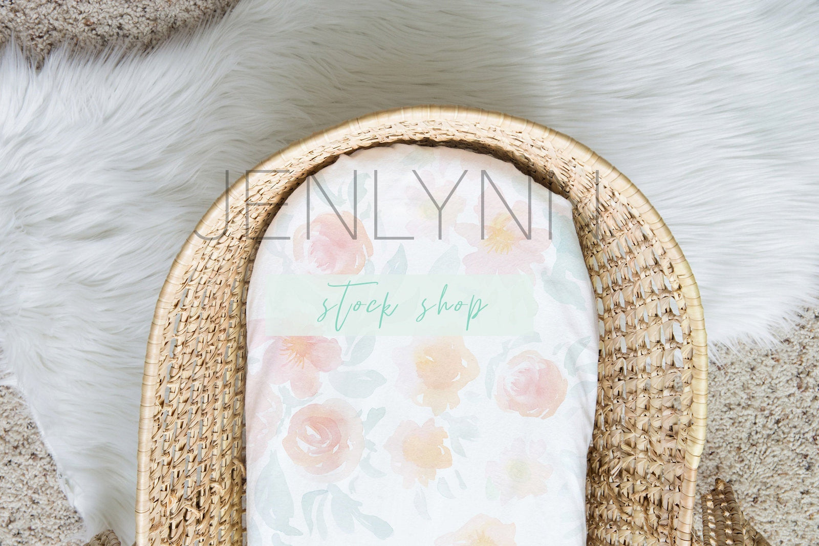 Moses Basket Sheet Mockup #6