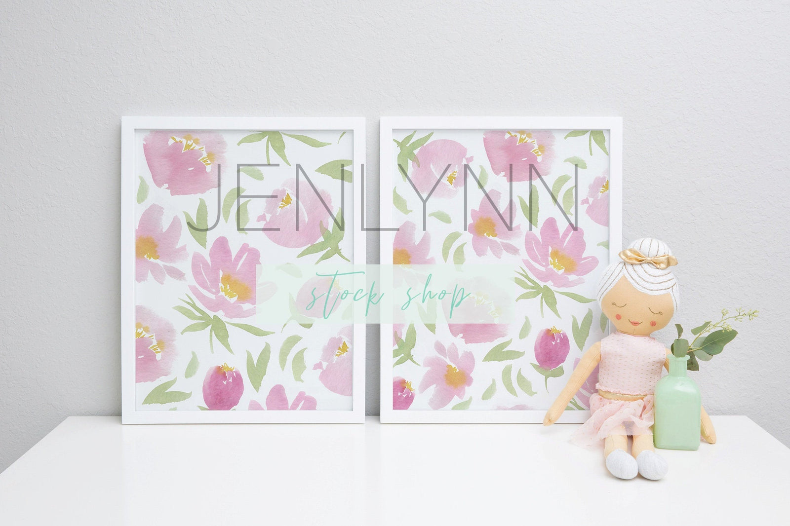 White Frame Print Mockup #25