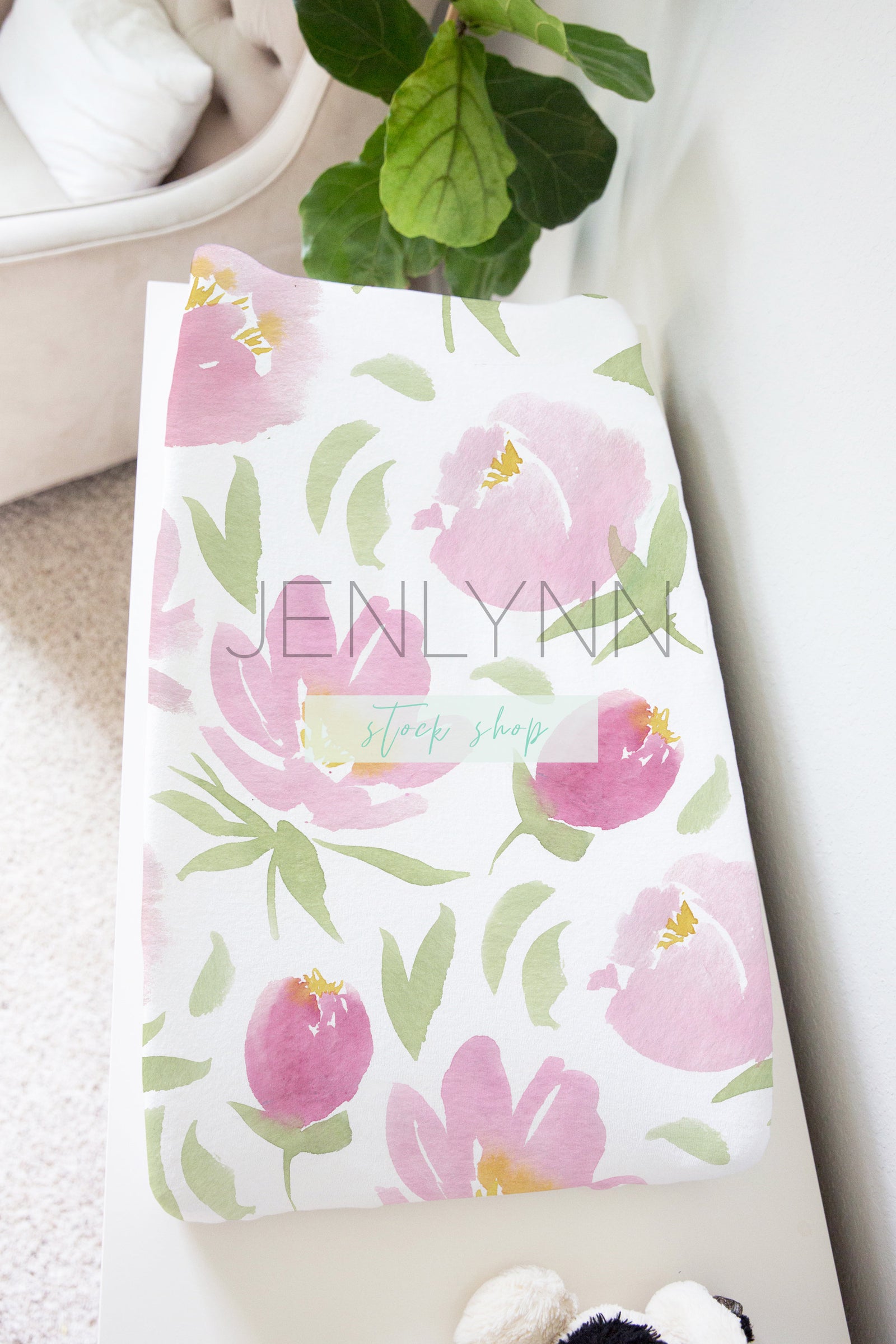 Changing Pad Cover Mockup Bundle PSD