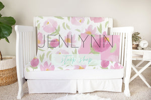 Toddler Bed | Minky Blanket + Pillow Mockup #1 PSD