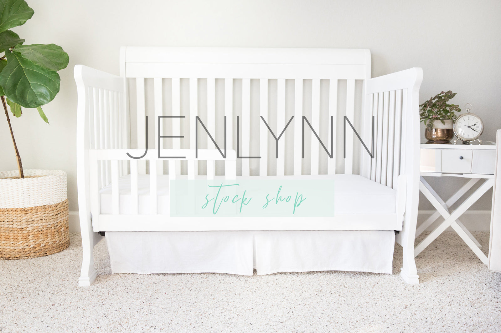 Toddler Bed Sheet Mockup #8