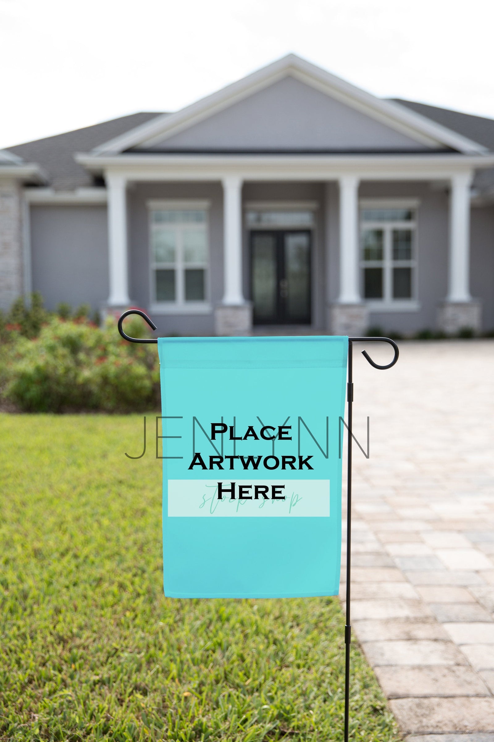 Garden Flag Mockup #8