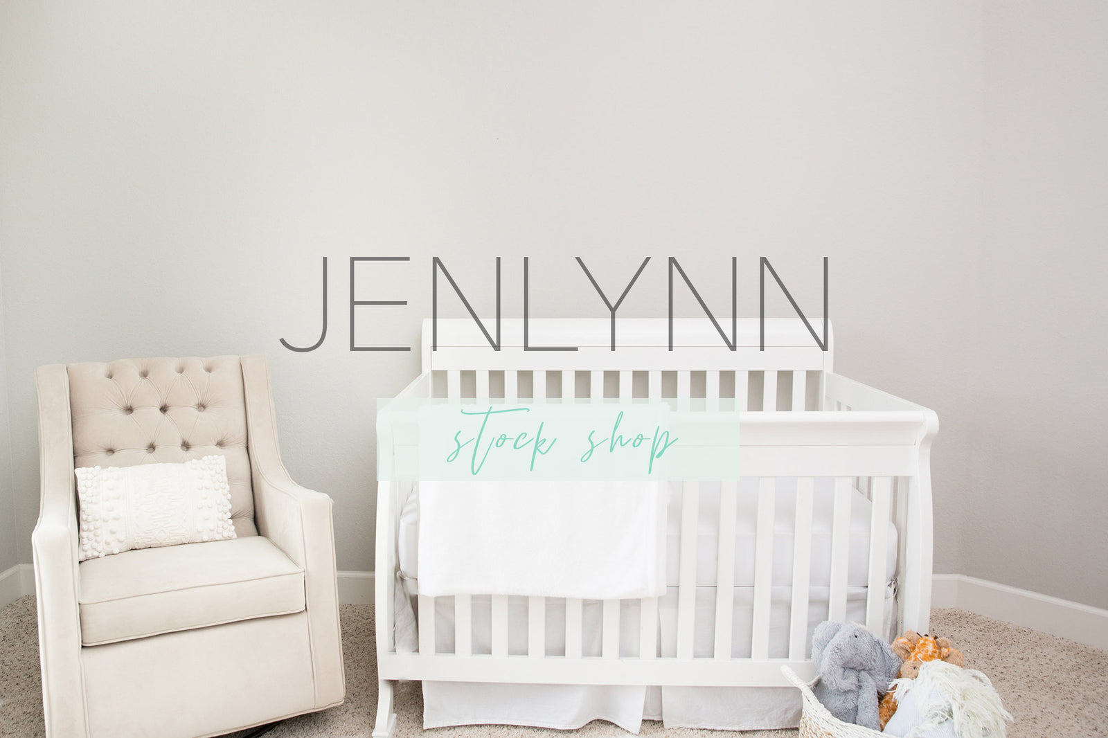 Nursery Mockup | Minky Blanket + Wallpaper Mockup #1