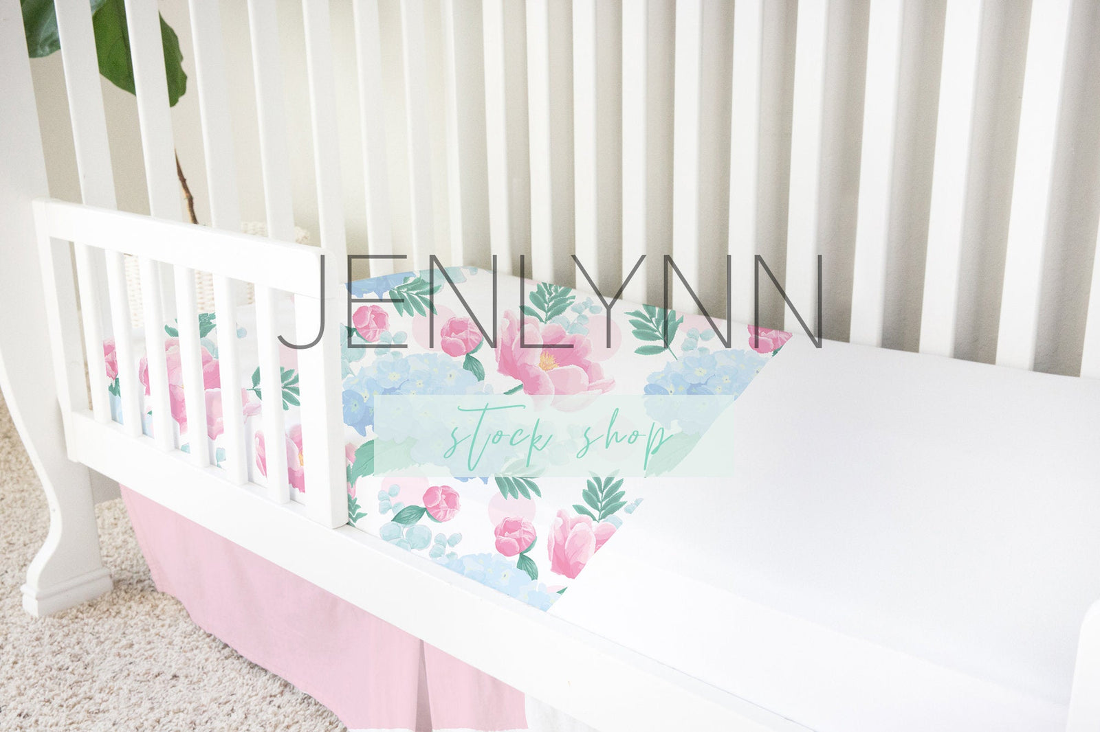 Toddler Bed Sheet Mockup #1