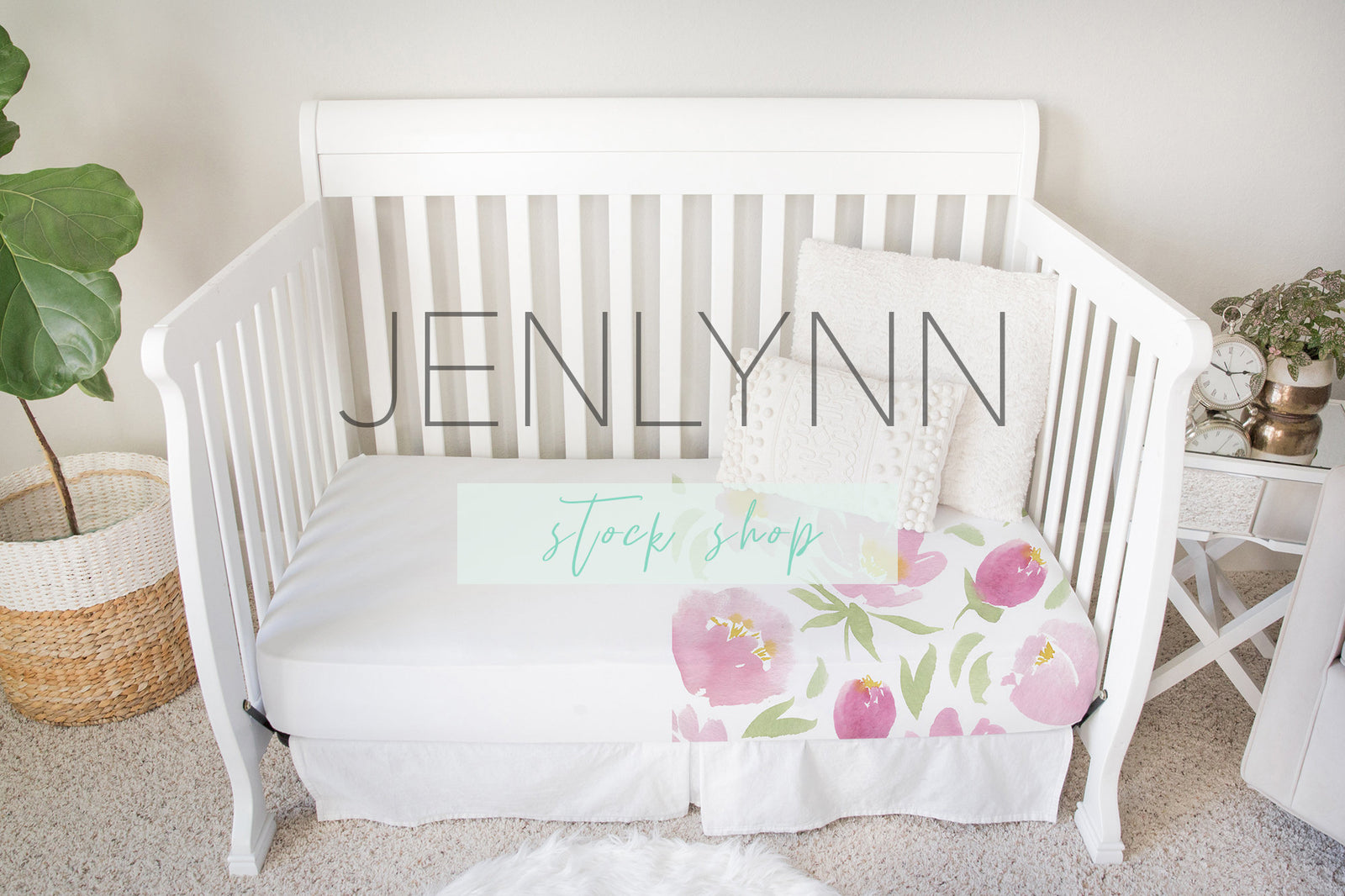 Toddler Bed Sheet Mockup #1