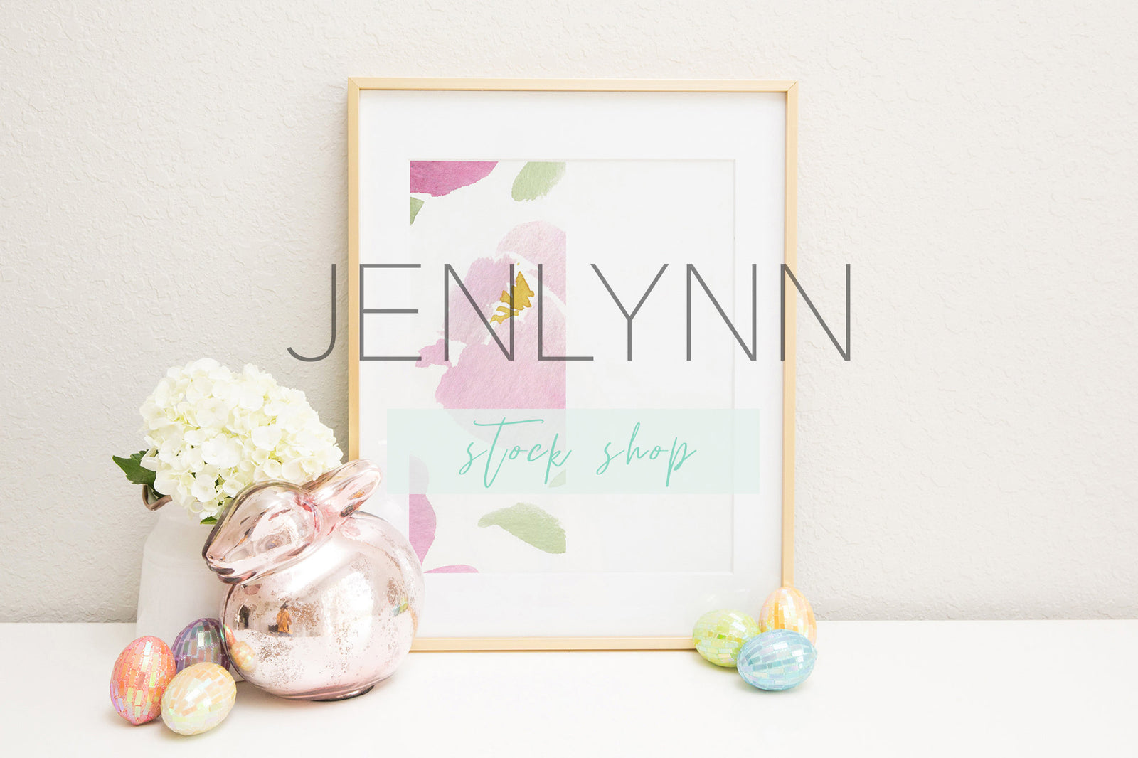 Gold Frame Print Mockup Easter #2