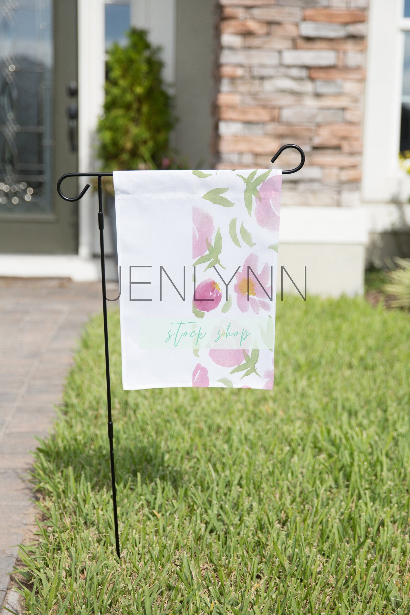 Garden Flag Mockup #9 PSD