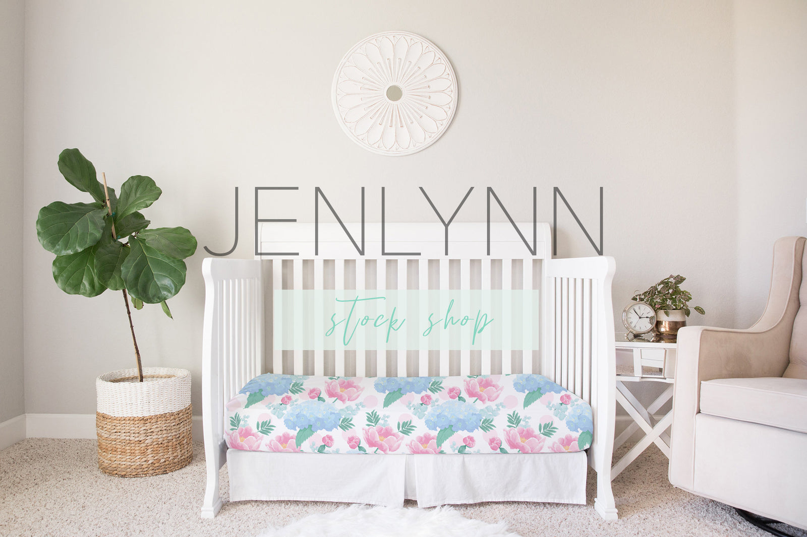 Toddler Bed Sheet Mockup #6 PSD