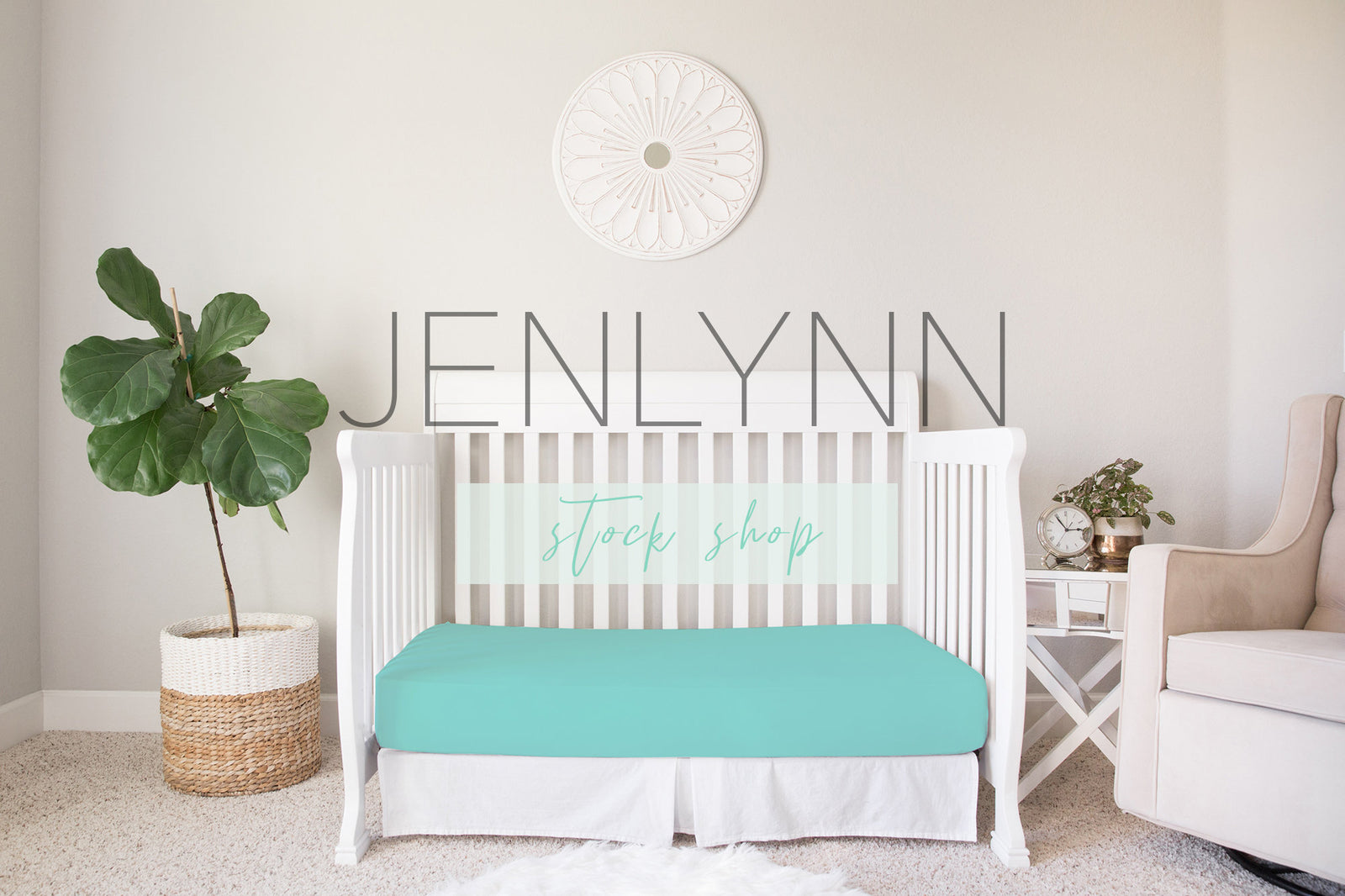 Toddler Bed Sheet Mockup #6 PSD