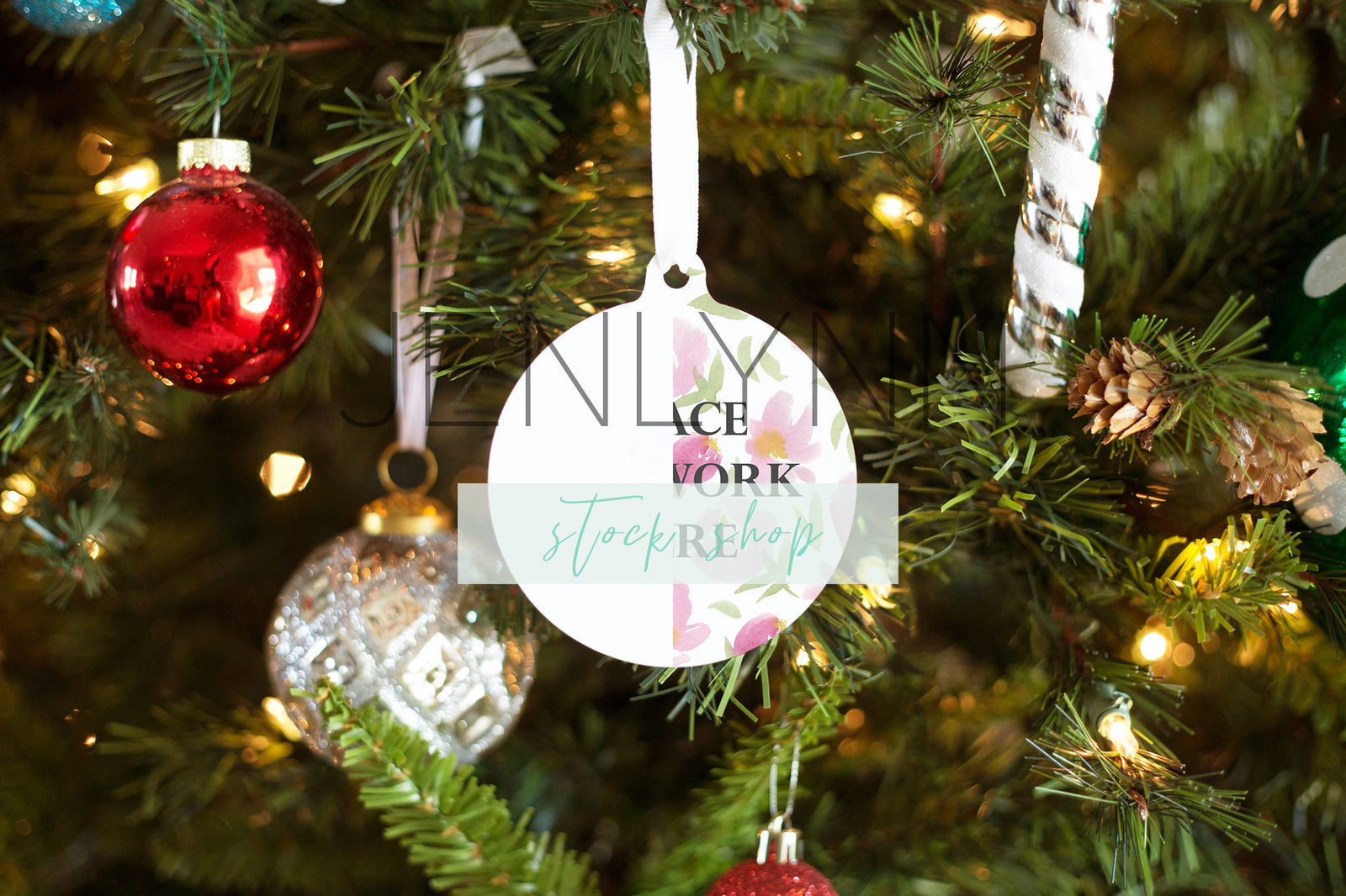 Christmas Ornament Mockup #9