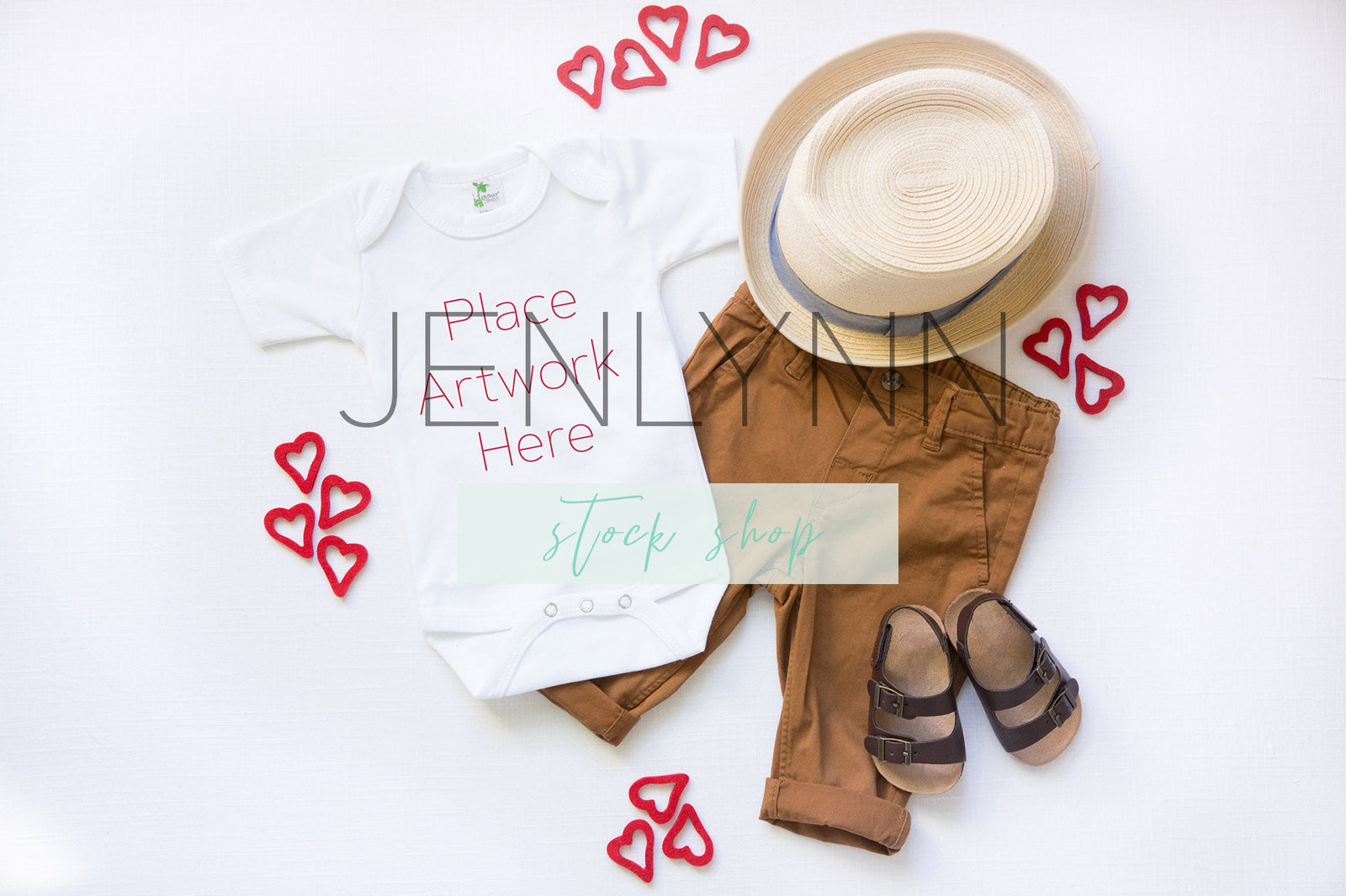 Valentines Day Bodysuit Mockup #1 PSD