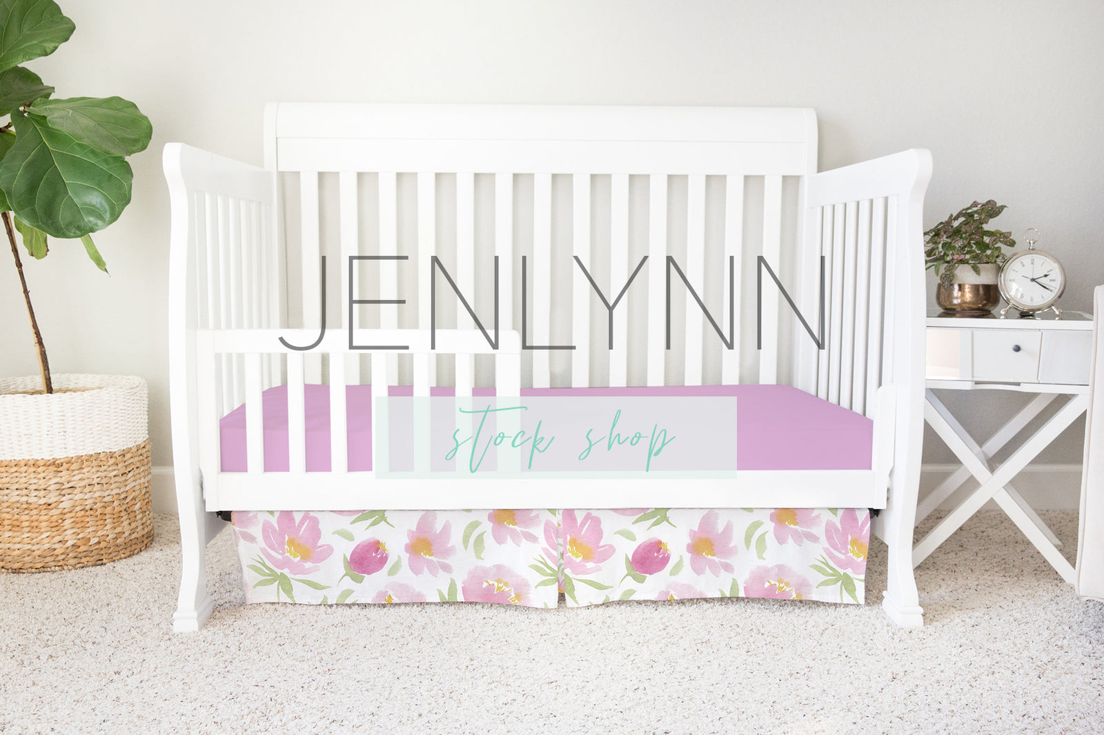 Toddler Bed Sheet Mockup #8