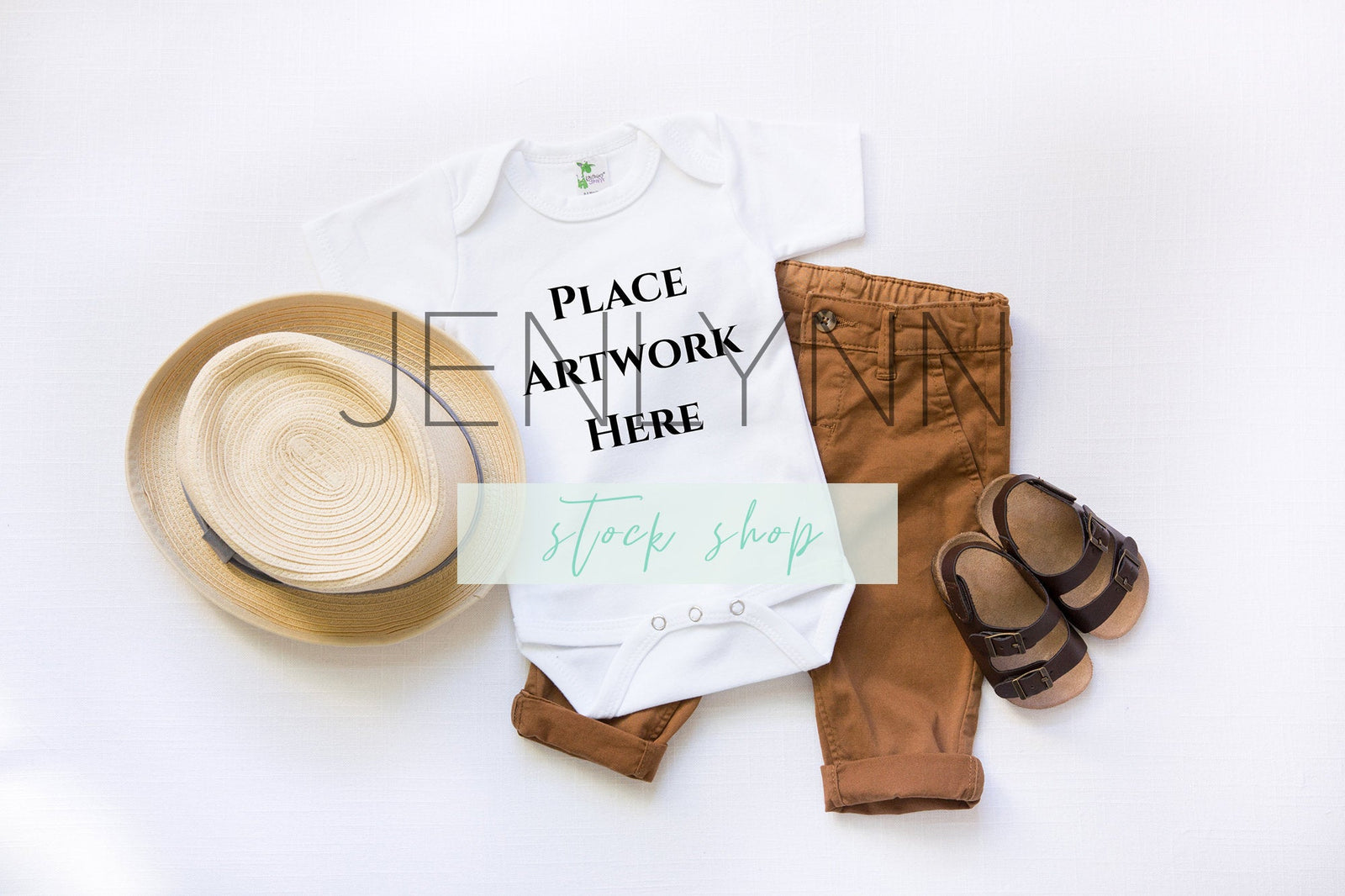 Boy Bodysuit Mockup #4