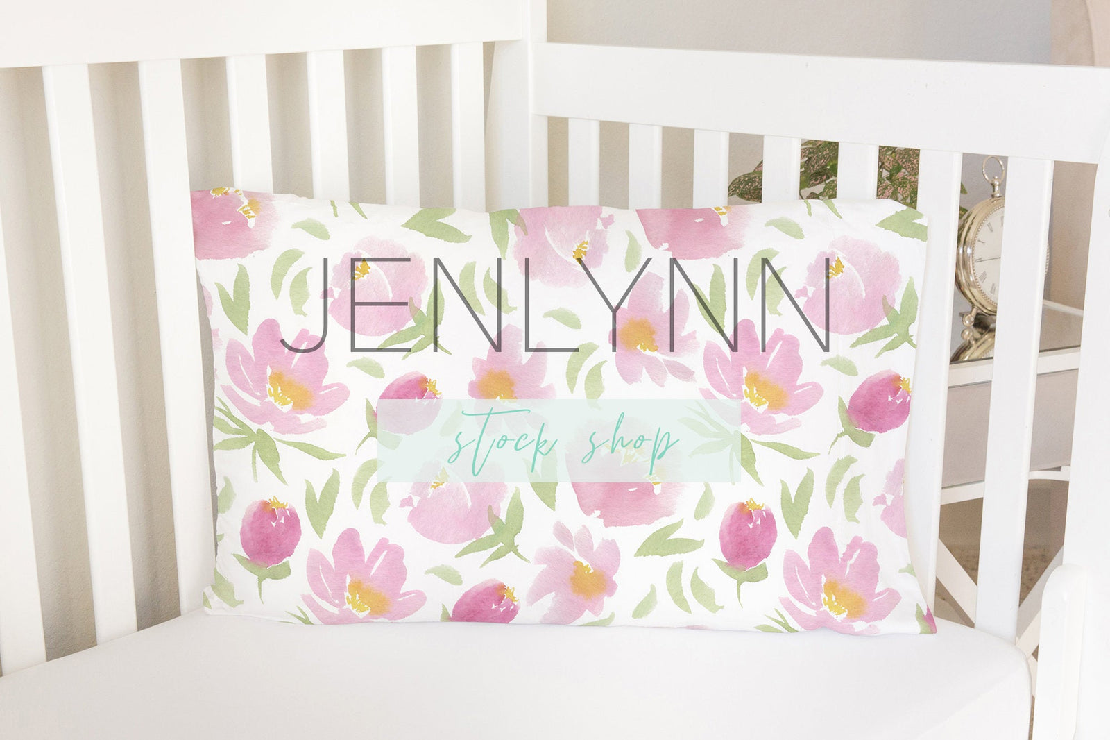 Toddler Bed Custom Pillowcase Cover Mockup #1 PSD