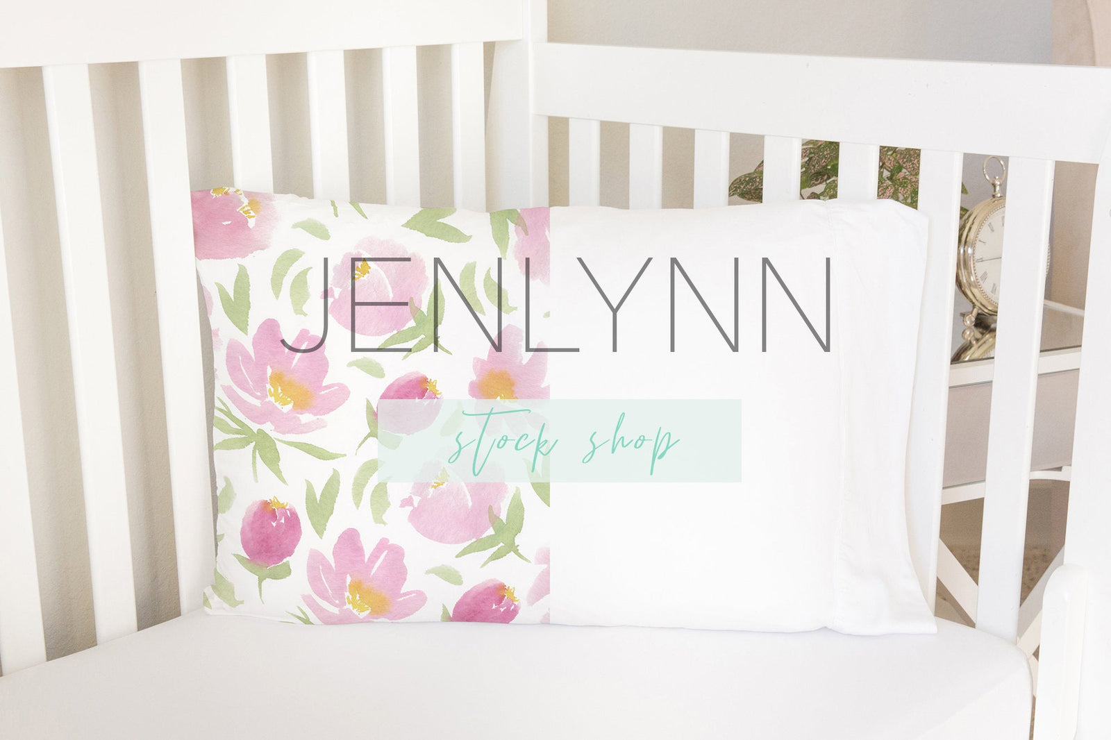 Toddler Bed Custom Pillowcase Cover Mockup #1 PSD