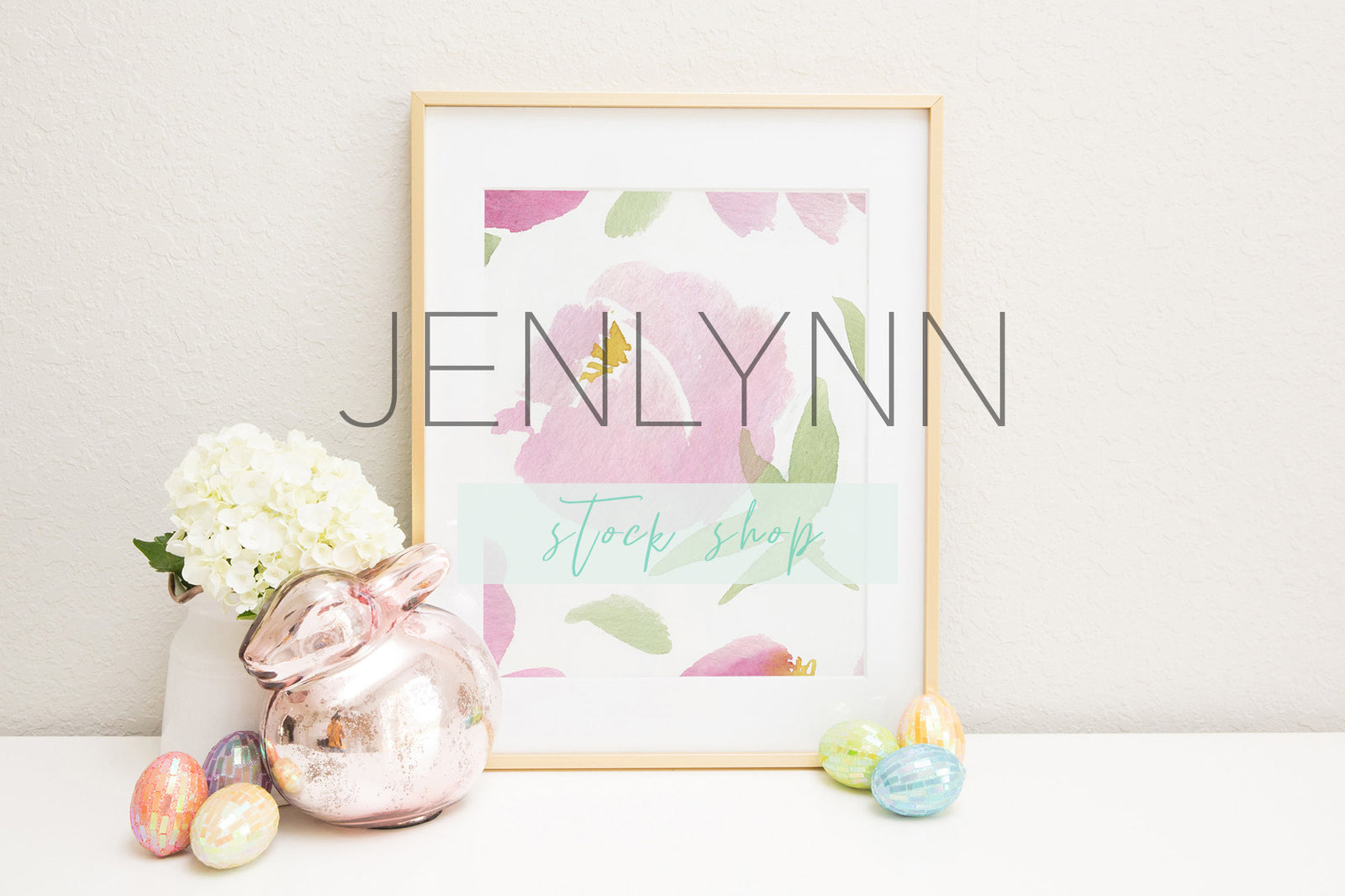 Gold Frame Print Mockup Easter #2