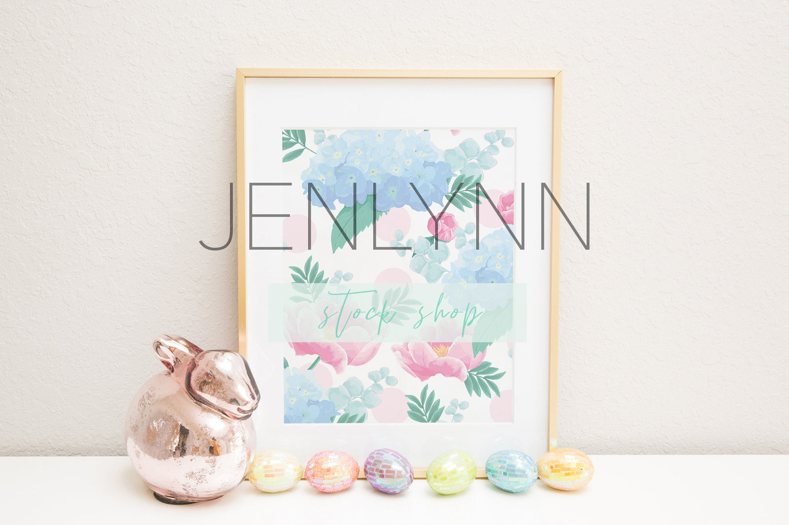 Gold Frame Print Mockup Spring #4