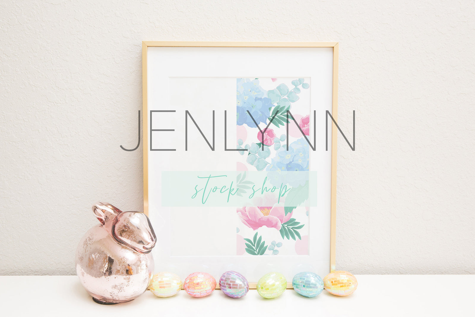 Gold Frame Print Mockup Spring #4