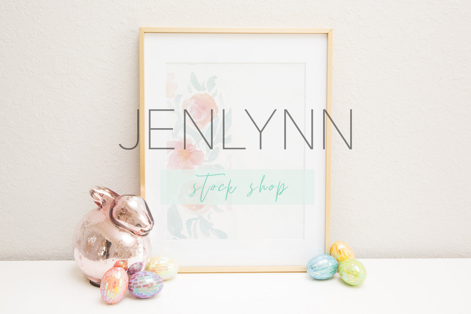 Gold Frame Print Mockup Spring #5