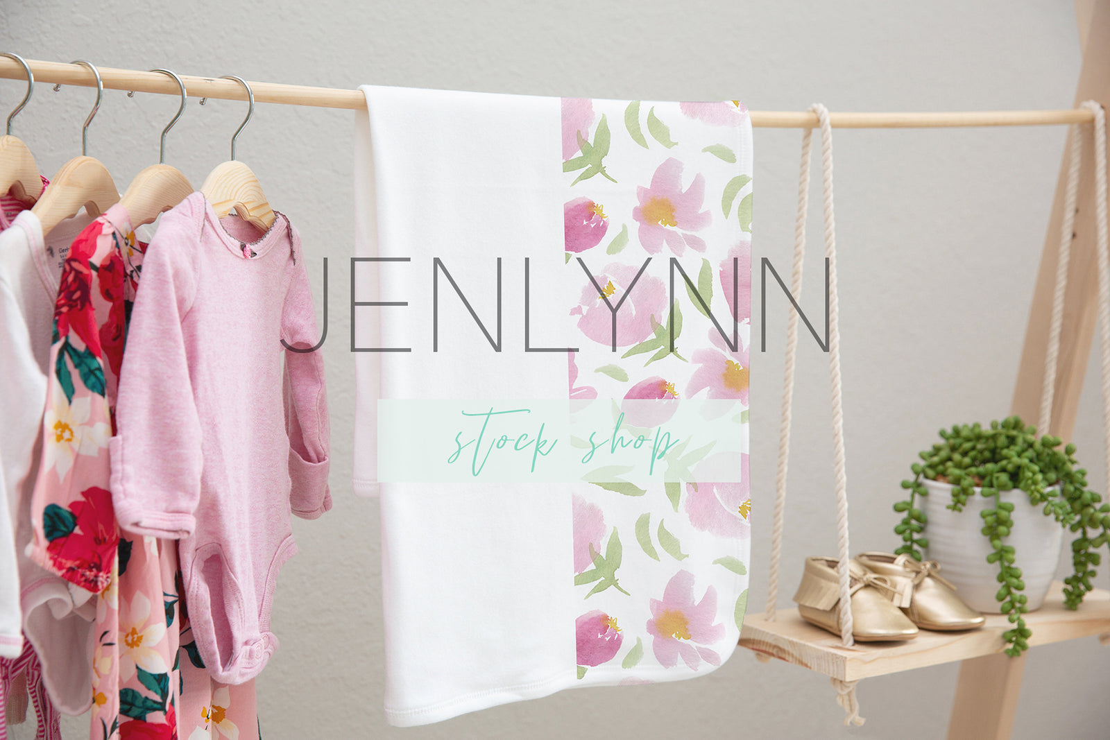 Hanging Baby Blanket Mockup #1