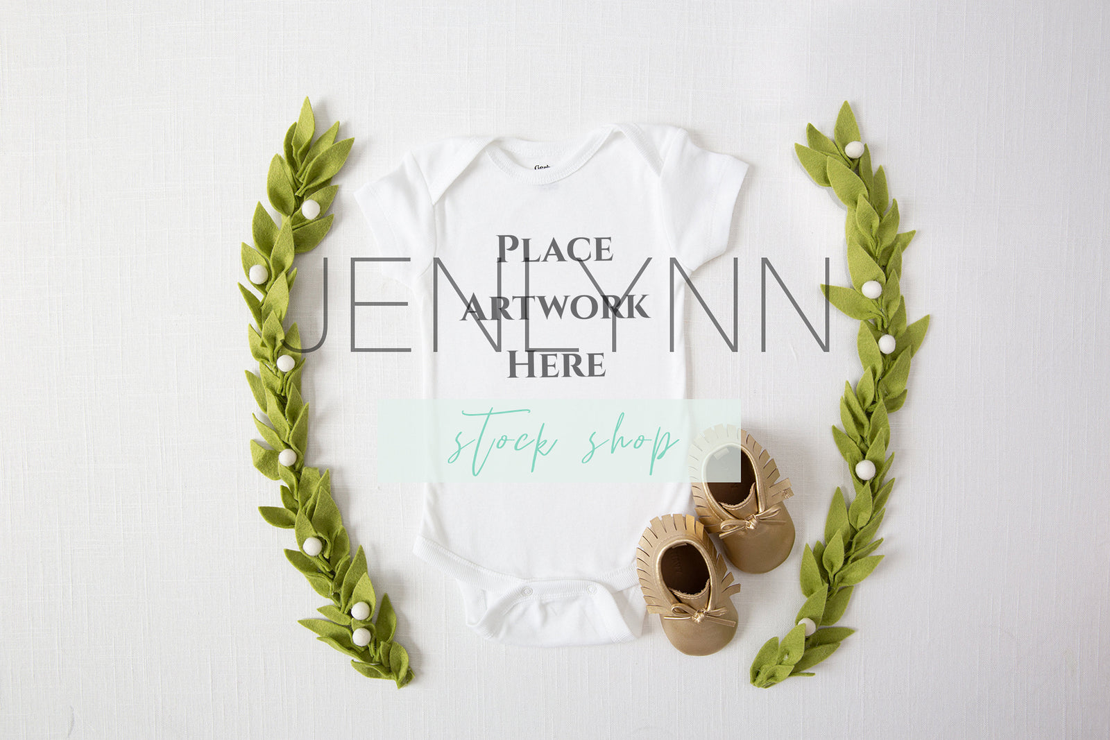 Onesie Mockup flatlay #14