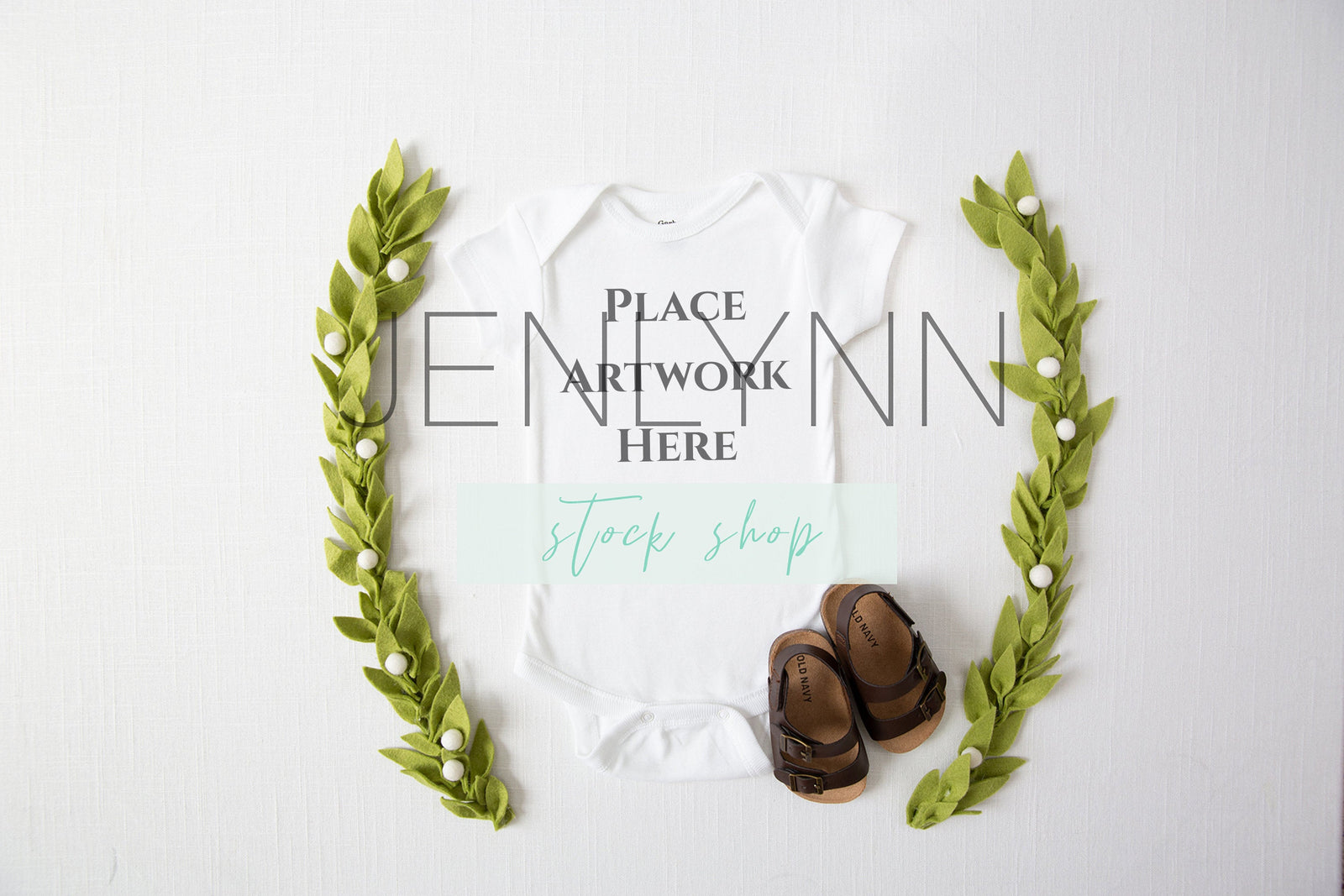 Onesie Mockup flatlay #15