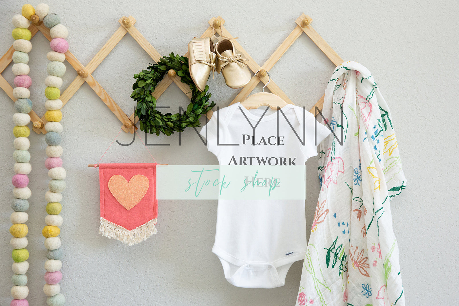 Gerber Onesie on hanger Mockup #18 JPG