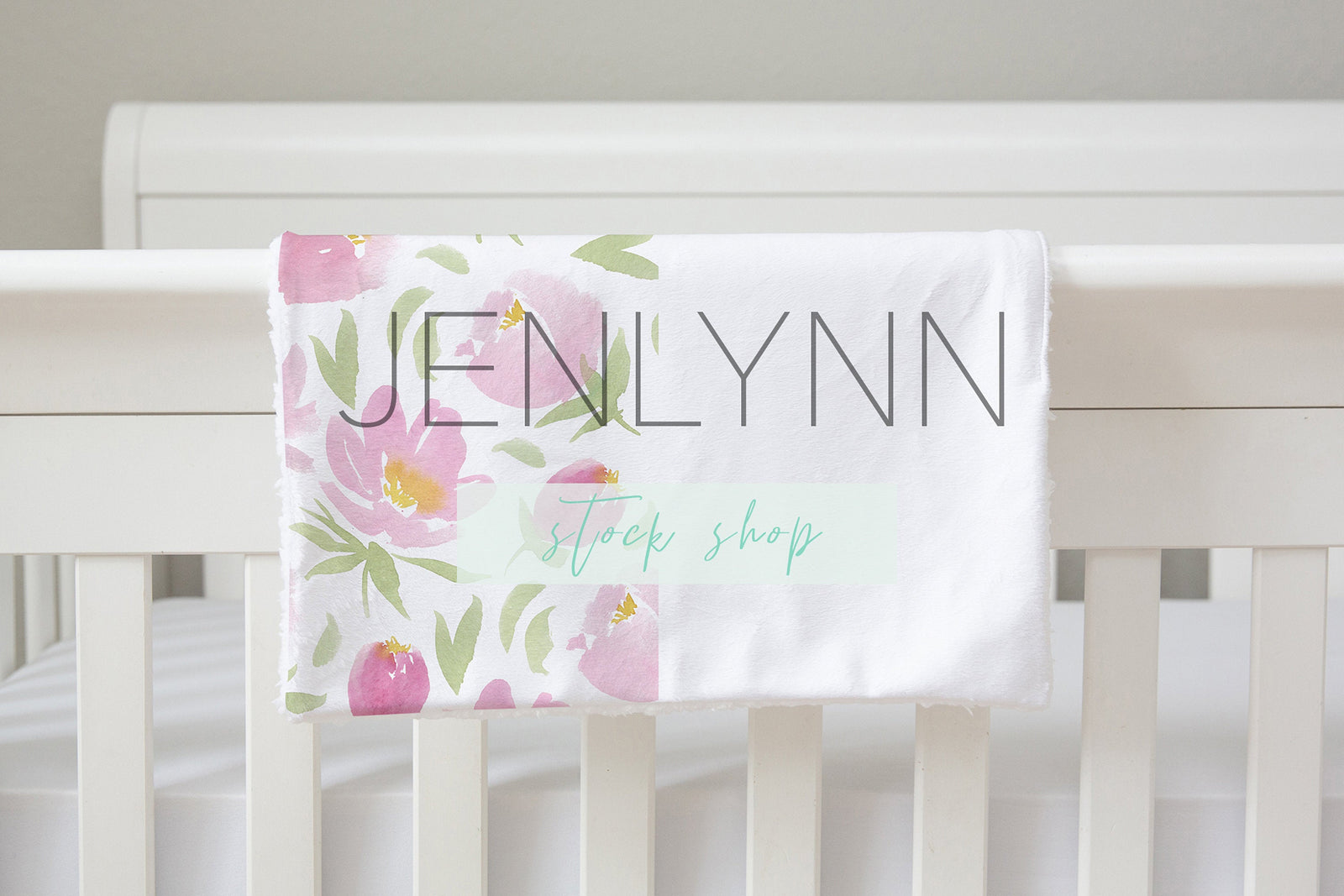 Minky Lovey Blanket with Sherpa Mockup #1