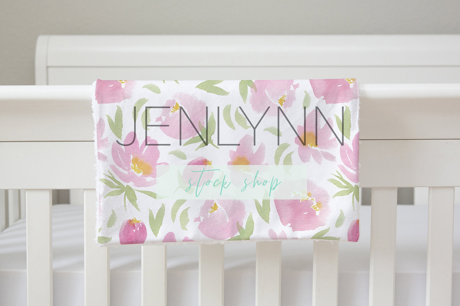 Minky Lovey Blanket with Sherpa Mockup #1