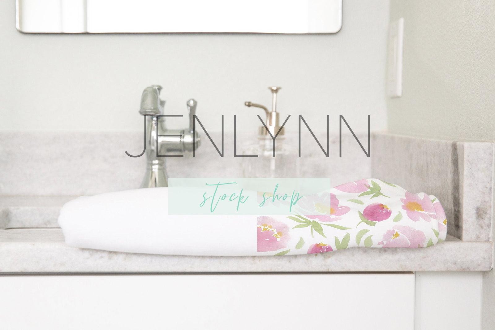 Folded Towel Mockup #6