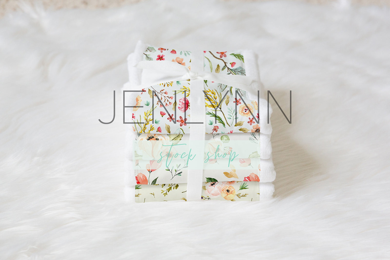 Burp Cloth Set Mockup #24