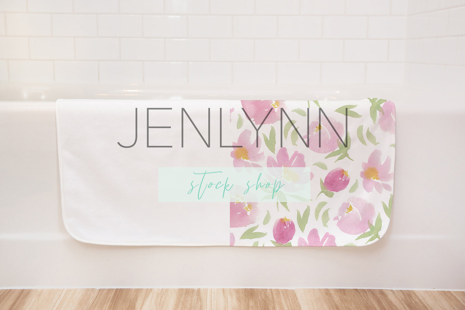 Baby Towel Bathtub Mockup #9