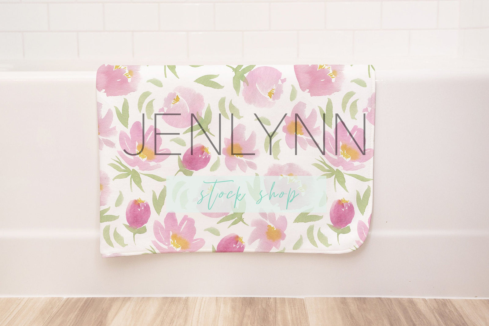 Baby Towel Bathtub Mockup Folded #10